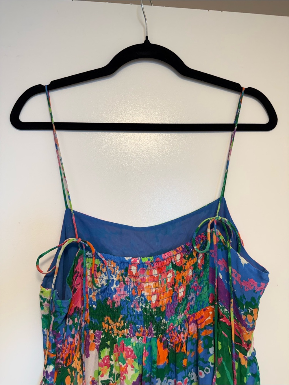 & Other Stories Multicolor Abstract Floral Maxi Dress - Green Focus - Picture 4 of 5